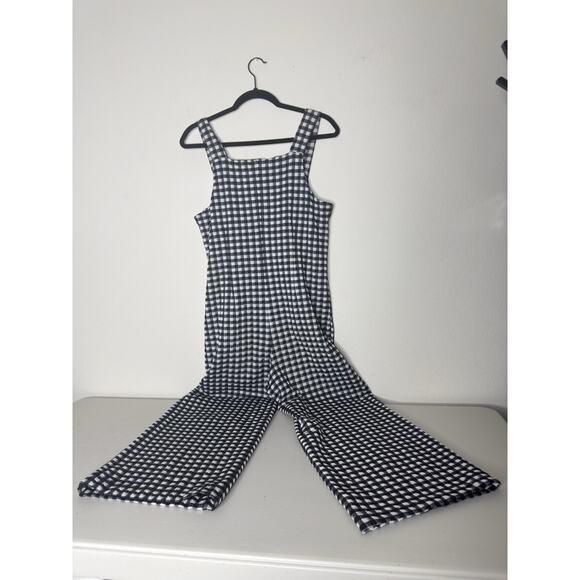 Anthropologie Black and White Checkered Jumpsuit - Picture 5 of 9